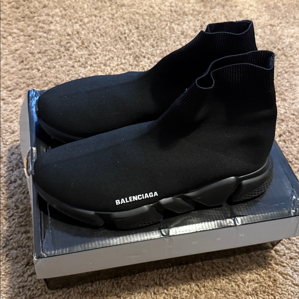 Balenciaga Black Speed Sneakers